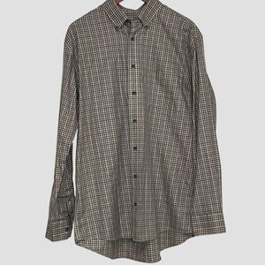 Cabela's Outfitter Series Men’s Casual Button Down Plaid Shirt Pocket Sz L Tall